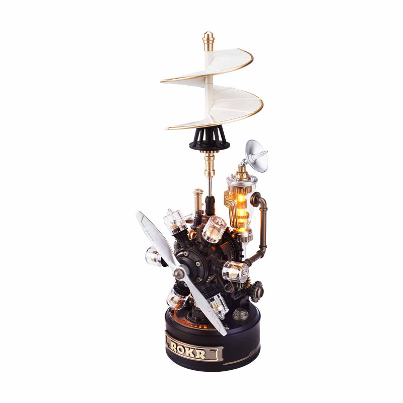 CGL01 - Leonardo da Vincis Helicopter Mechanical 3D Puzzle - Hobbycity.gr - Rokr