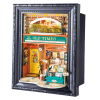 Old Times Bookstore 3D Wooden Puzzle με Φωτισμό