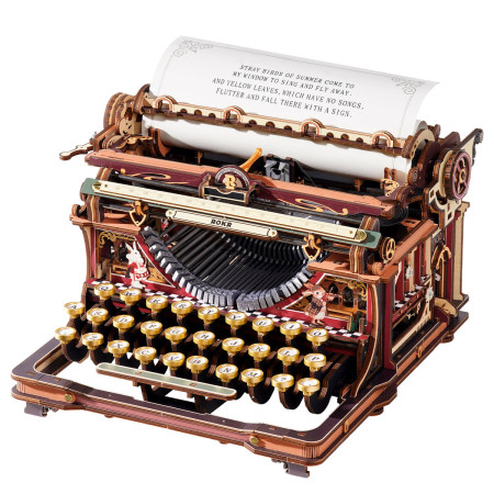 Mechanical Typewriter Wooden 3D Puzzle (Magic Version)