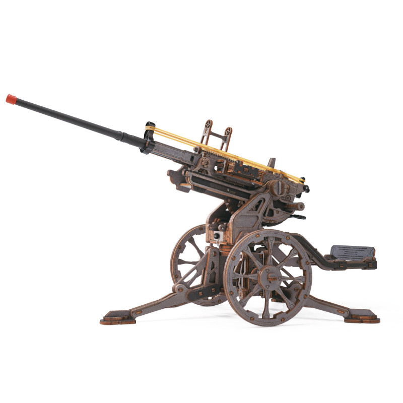 LQM01 - Anti-aircraft Gun Wooden 3D Puzzle - Hobbycity.gr - Rokr