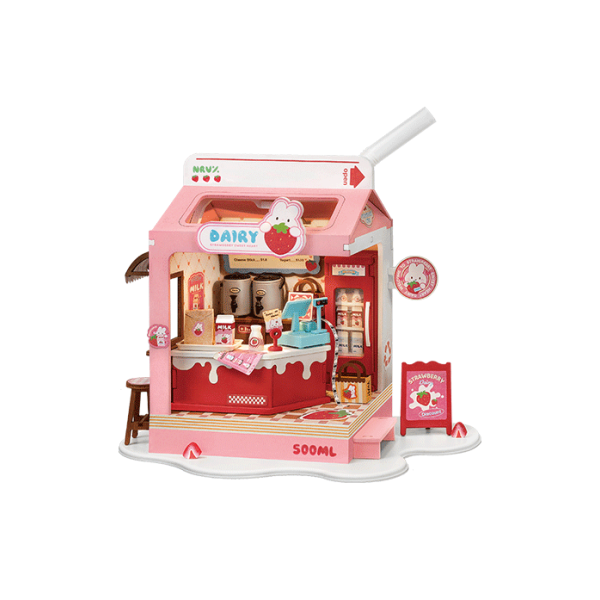 DS034 - Strawberry Milk Box με φωτισμό - Hobbycity.gr - RoLife