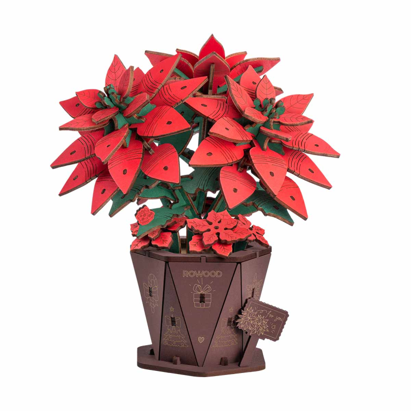 TF001 - Poinsettia DIY Flower Bouquet 3D - Hobbycity.gr - Rokr