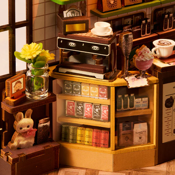 TGB15 - Holiday Cafe DIY Book Nook Shelf Insert - Hobbycity.gr - RoLife