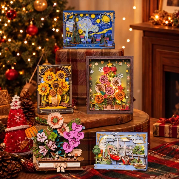 TW05H - Everglow Christmas Tree ~ Διακοσμητικό τοίχου με φωτισμό - Hobbycity.gr - Rowood