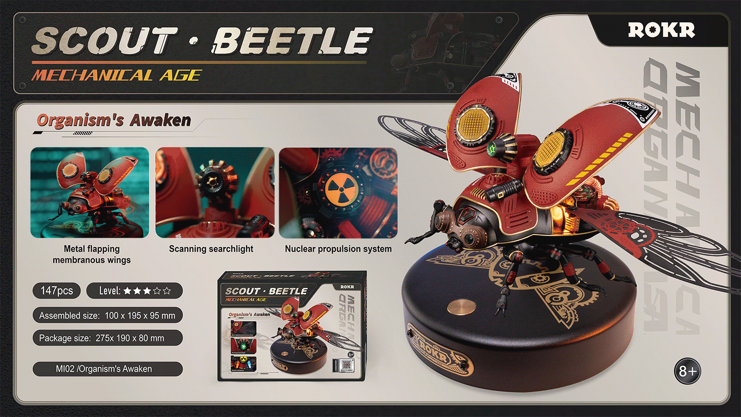 MI02 - Scout Beetle Model DIY 3D Puzzle - Hobbycity.gr - Rokr